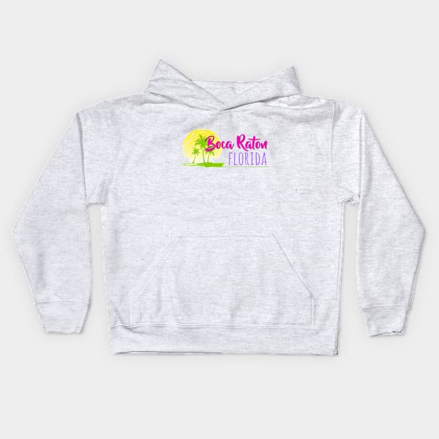 Life's a Beach: Boca Raton, Florida Kids Hoodie by Naves